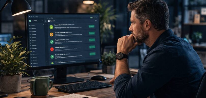 how often should you update WordPress plugins dashboard example
